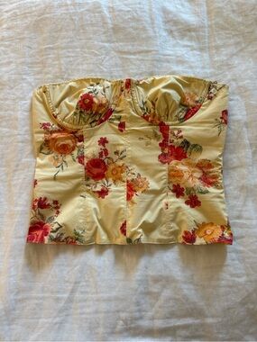 DANIELLE BERNSTEIN by WeWoreWhat Floral Corset Top